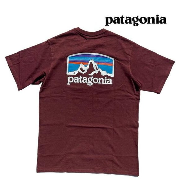 Patagonia Other - Patagonia Men's Fitz Roy Horizons Responsibili-Tee Dark Ruby Large NEW